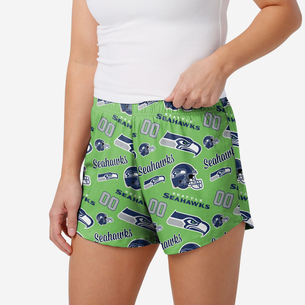 Seattle Seahawks Womens Gameday Ready Lounge Shorts FOCO S - FOCO.com