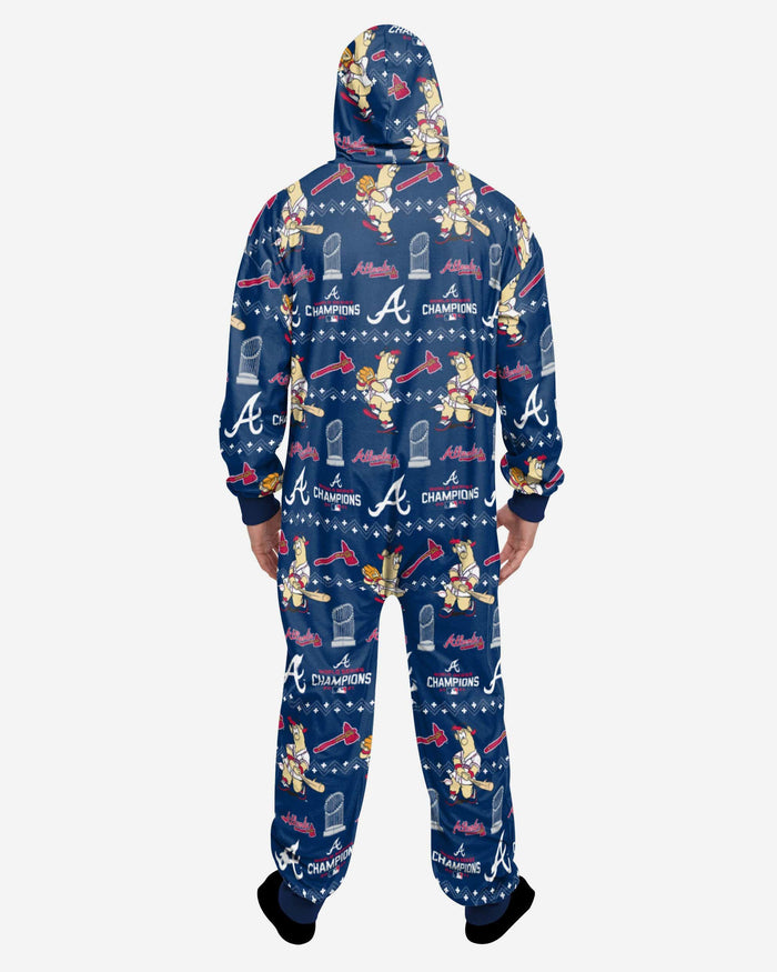 Atlanta Braves 2021 World Series Champions One Piece Pajama FOCO - FOCO.com