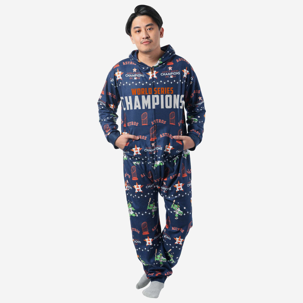 Houston Astros 2022 World Series Champions One Piece Pajama FOCO S - FOCO.com