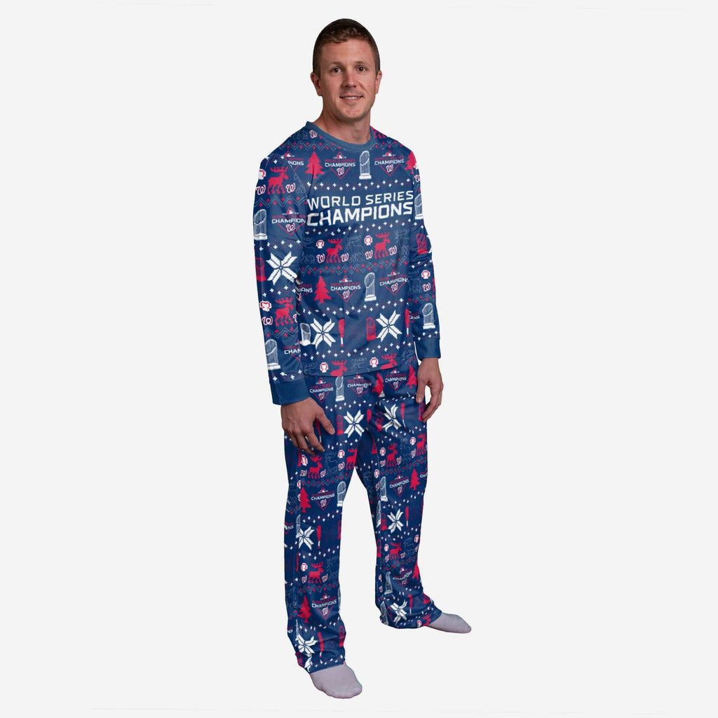 Washington Nationals 2019 World Series Champions Family Holiday Pajamas FOCO S - FOCO.com