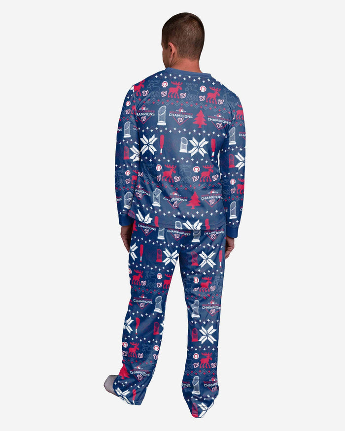 Washington Nationals 2019 World Series Champions Family Holiday Pajamas FOCO - FOCO.com