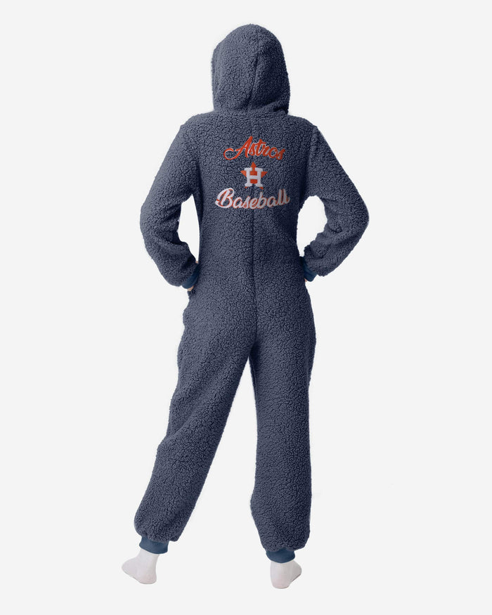 Houston Astros Womens Sherpa One Piece Pajamas FOCO - FOCO.com