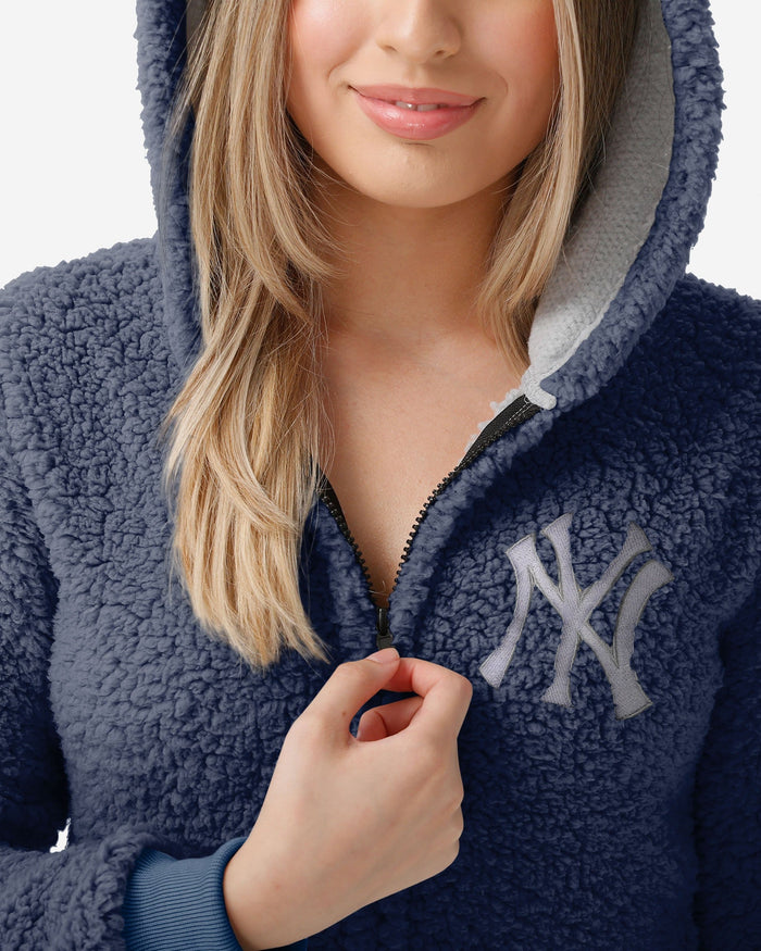 New York Yankees Womens Sherpa One Piece Pajamas FOCO - FOCO.com