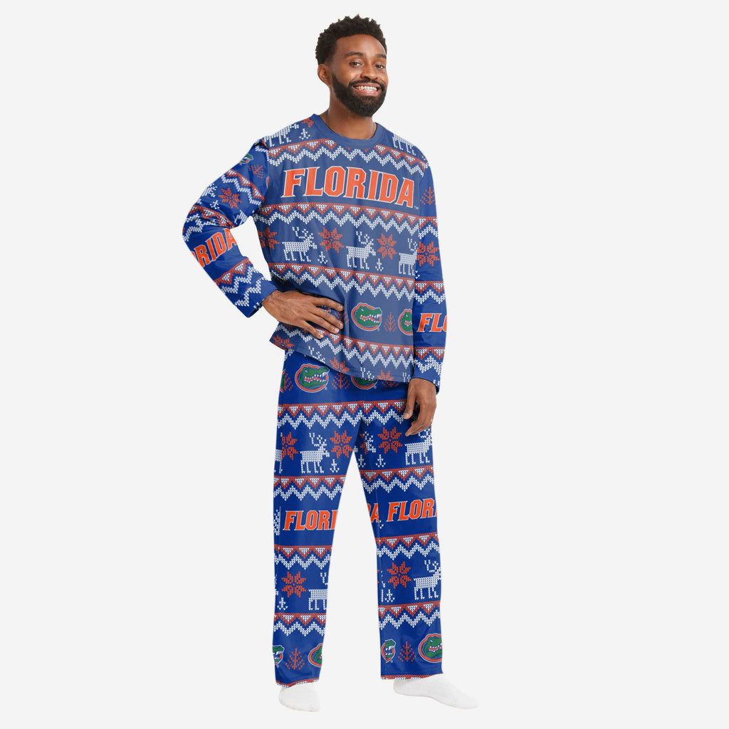 Florida Gators Mens Ugly Pattern Family Holiday Pajamas FOCO S - FOCO.com