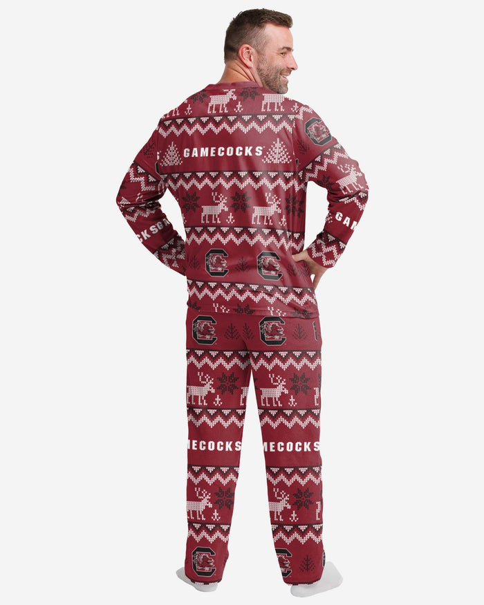 South Carolina Gamecocks Mens Ugly Pattern Family Holiday Pajamas FOCO - FOCO.com