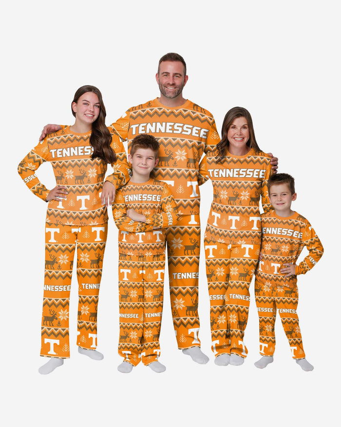 Tennessee Volunteers Mens Ugly Pattern Family Holiday Pajamas FOCO - FOCO.com