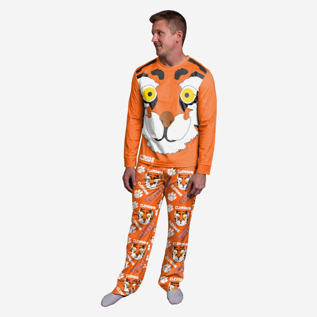 The Tiger Clemson Tigers Mascot Pajamas FOCO S - FOCO.com