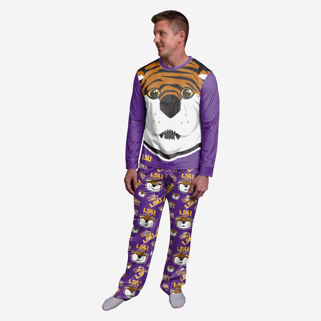 Mike the Tiger LSU Tigers Mascot Pajamas FOCO S - FOCO.com