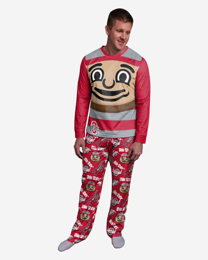 Brutus Buckeye Ohio State Buckeyes Mascot Pajamas FOCO S - FOCO.com