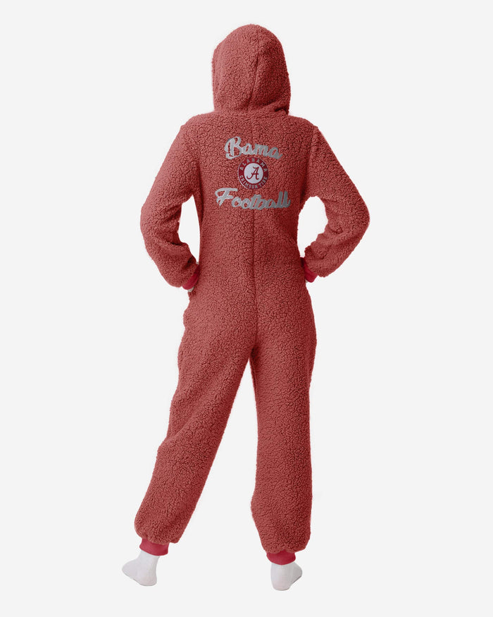 Alabama Crimson Tide Womens Sherpa One Piece Pajamas FOCO - FOCO.com