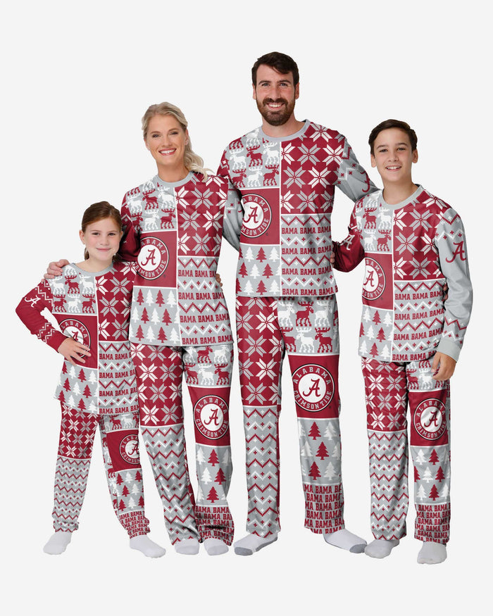 Alabama Crimson Tide Toddler Busy Block Family Holiday Pajamas FOCO - FOCO.com