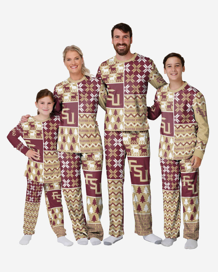 Florida State Seminoles Toddler Busy Block Family Holiday Pajamas FOCO - FOCO.com