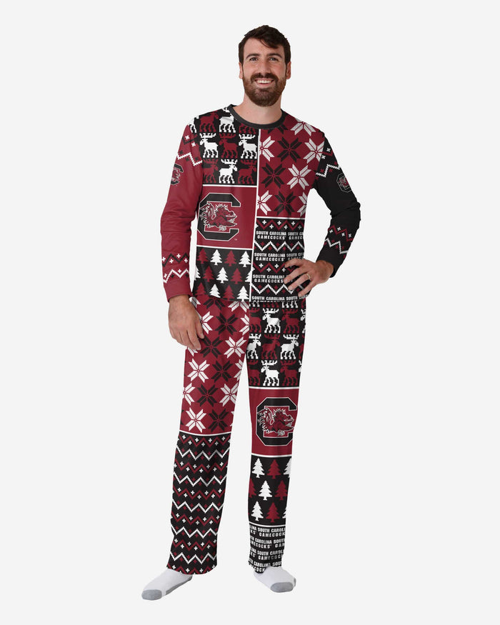 South Carolina Gamecocks Mens Busy Block Family Holiday Pajamas FOCO S - FOCO.com