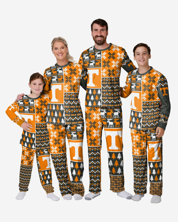 Tennessee Volunteers Mens Busy Block Family Holiday Pajamas FOCO - FOCO.com