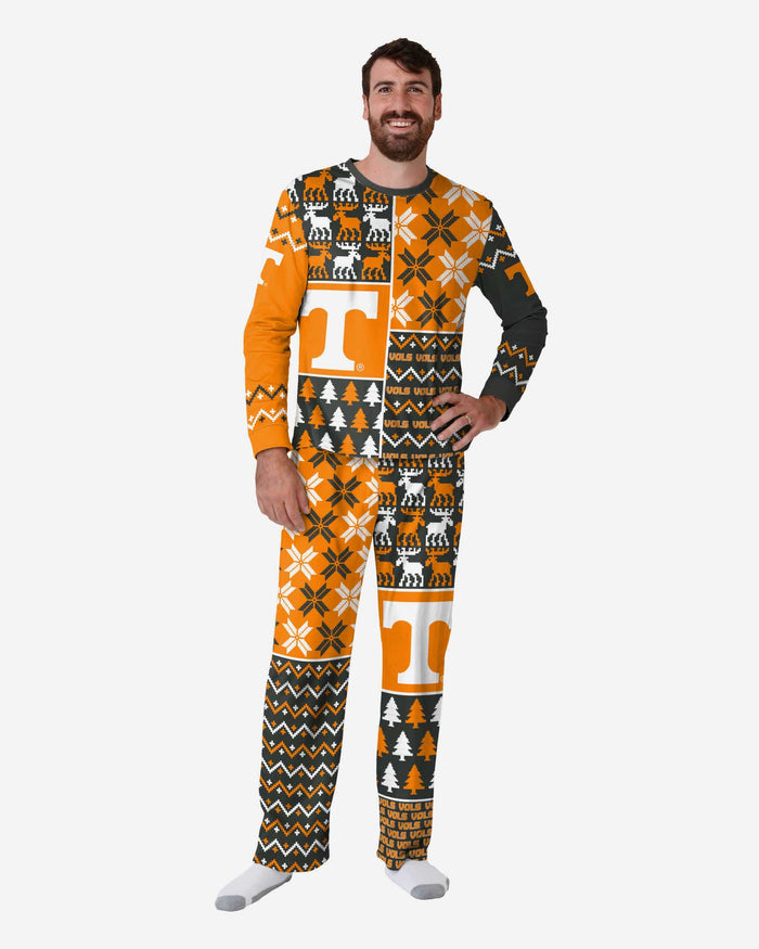 Tennessee Volunteers Mens Busy Block Family Holiday Pajamas FOCO S - FOCO.com