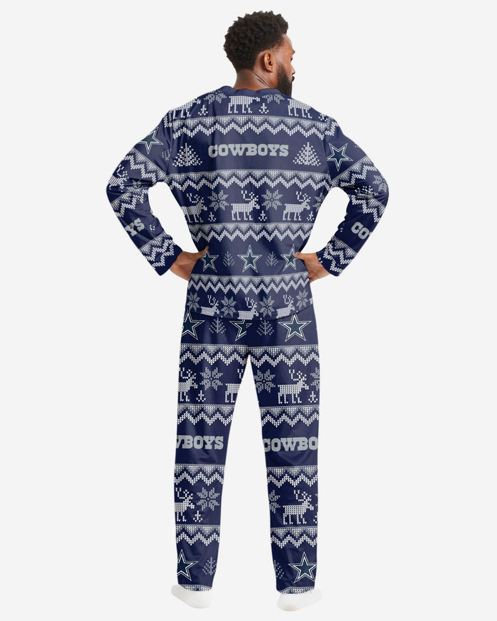 Dallas Cowboys Mens Ugly Pattern Family Holiday Pajamas FOCO - FOCO.com