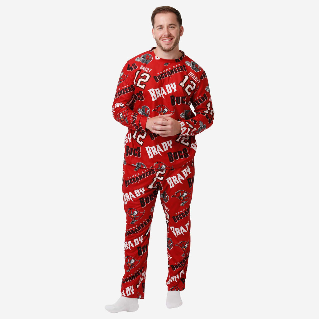 Tampa Bay Buccaneers Tom Brady Pajama Set FOCO S - FOCO.com