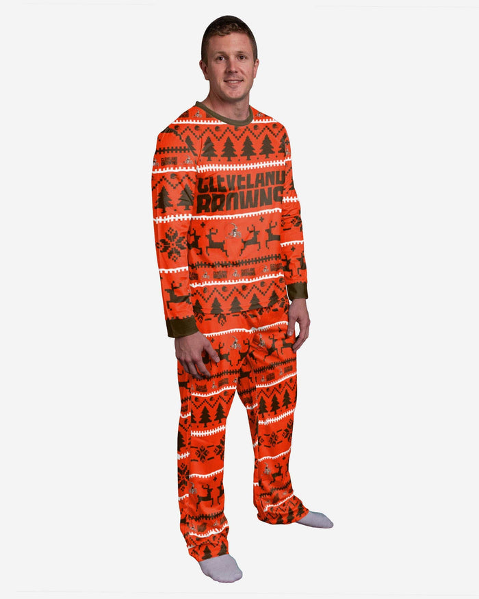 Cleveland Browns Family Holiday Pajamas FOCO S - FOCO.com