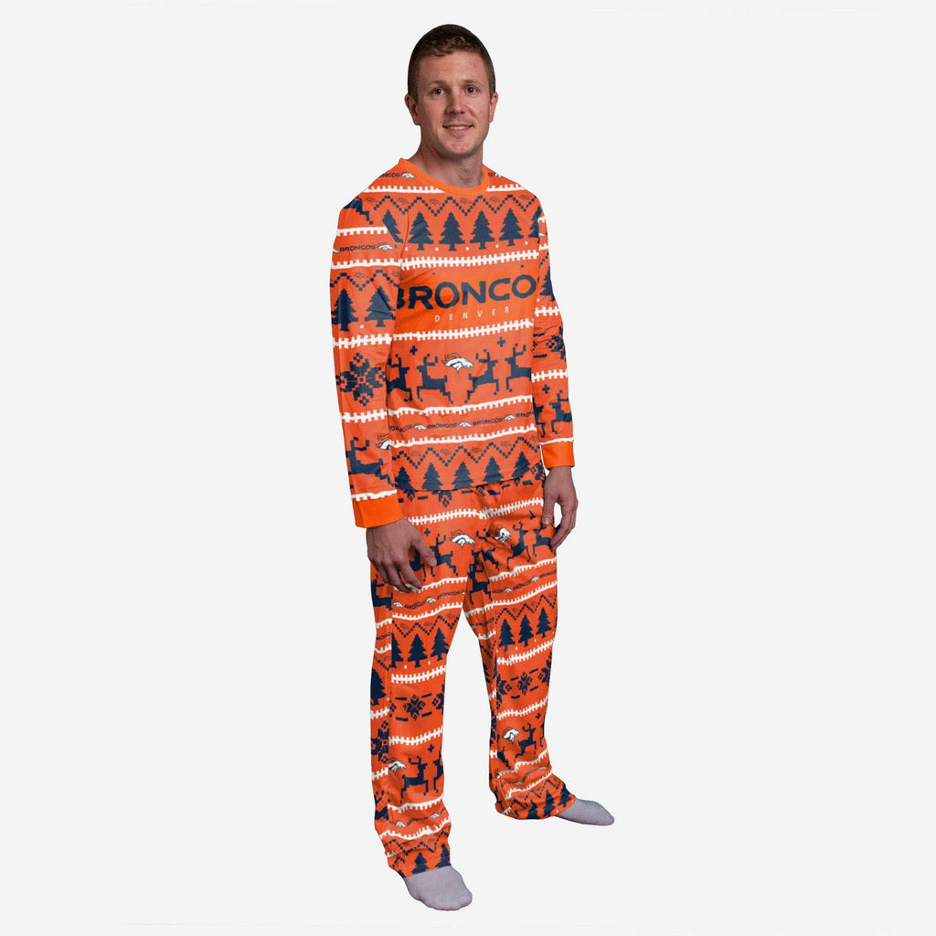 Denver Broncos Family Holiday Pajamas FOCO S - FOCO.com