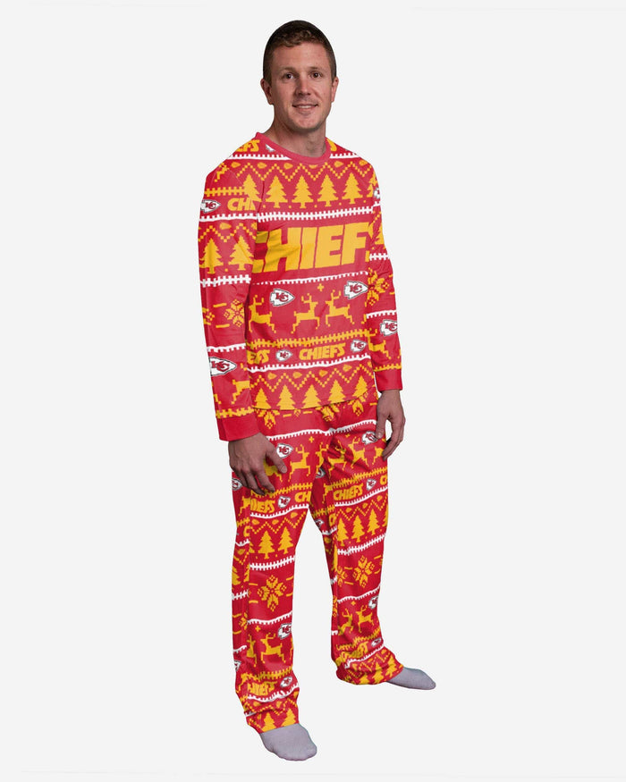 Kansas City Chiefs Family Holiday Pajamas FOCO S - FOCO.com