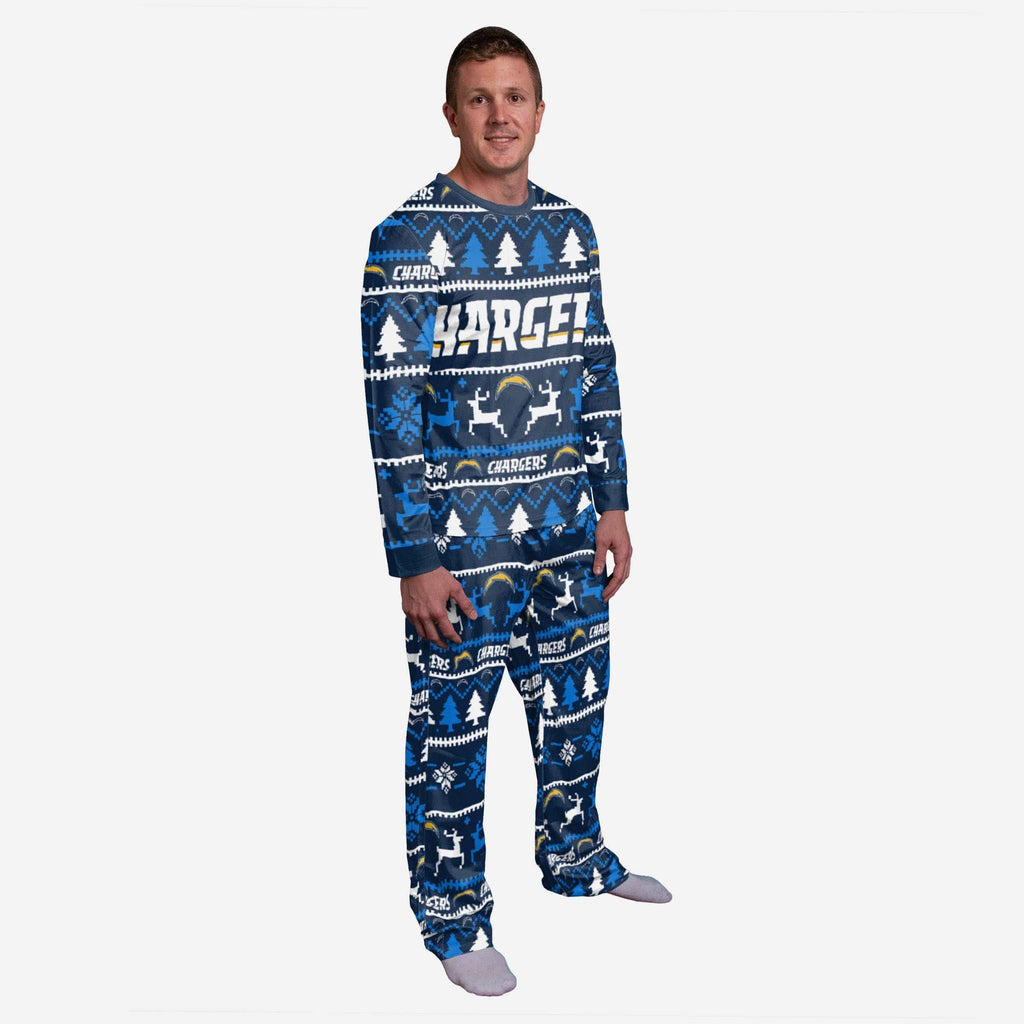 Los Angeles Chargers Family Holiday Pajamas FOCO S - FOCO.com