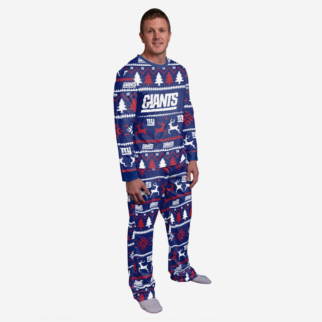 New York Giants Family Holiday Pajamas FOCO S - FOCO.com