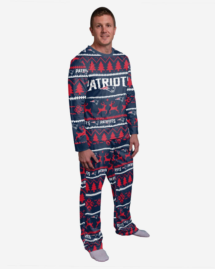 New England Patriots Family Holiday Pajamas FOCO S - FOCO.com