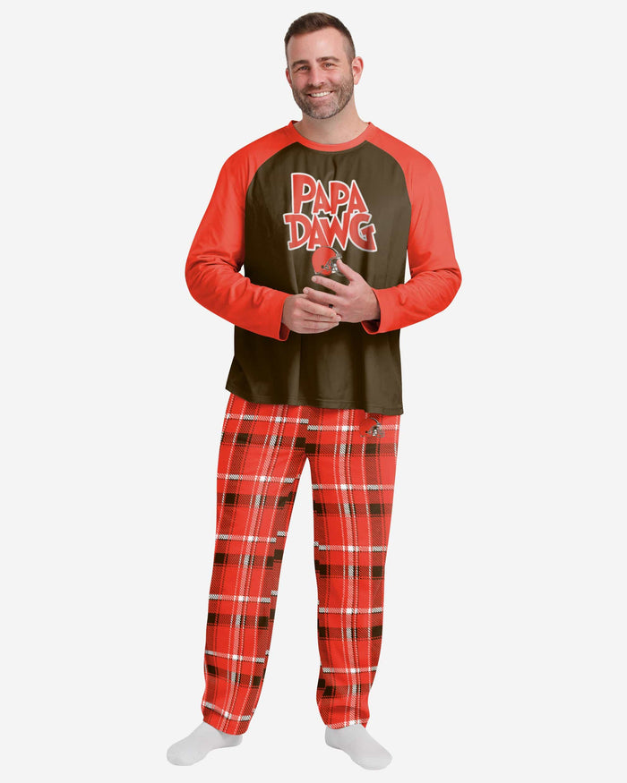 Cleveland Browns Mens Plaid Family Holiday Pajamas FOCO S - FOCO.com