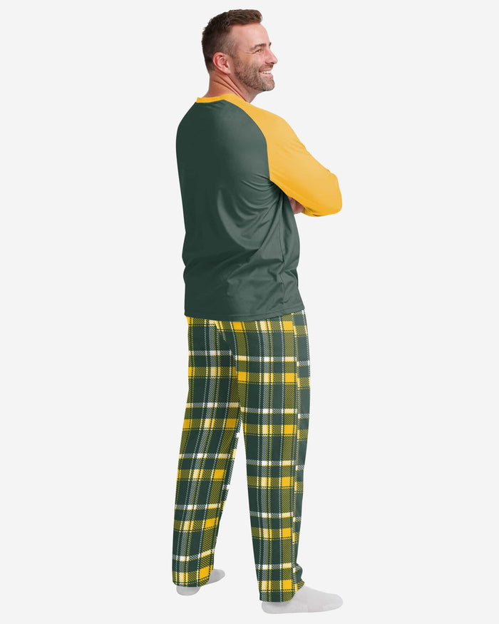 Green Bay Packers Mens Plaid Family Holiday Pajamas FOCO - FOCO.com