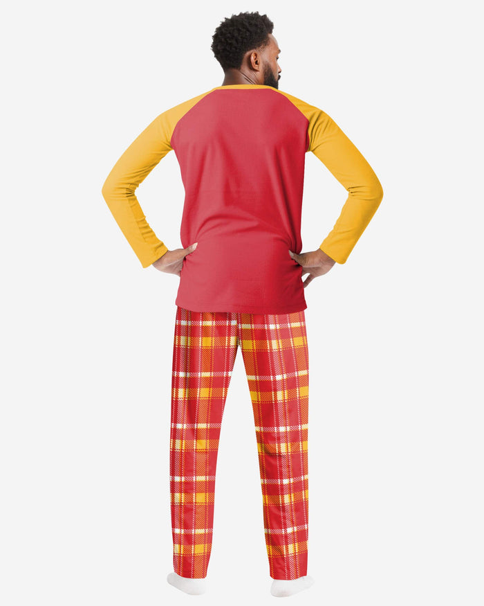 Kansas City Chiefs Mens Plaid Family Holiday Pajamas FOCO - FOCO.com