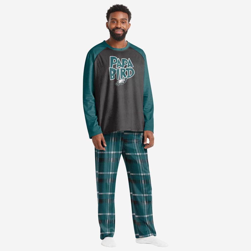 Philadelphia Eagles Mens Plaid Family Holiday Pajamas FOCO S - FOCO.com