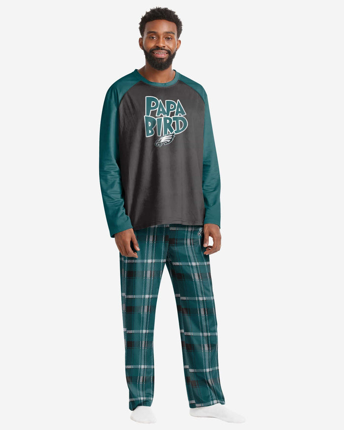 Philadelphia Eagles Mens Plaid Family Holiday Pajamas FOCO S - FOCO.com