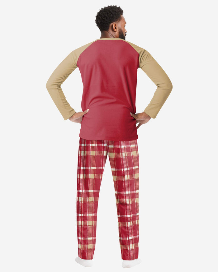 San Francisco 49ers Mens Plaid Family Holiday Pajamas FOCO - FOCO.com