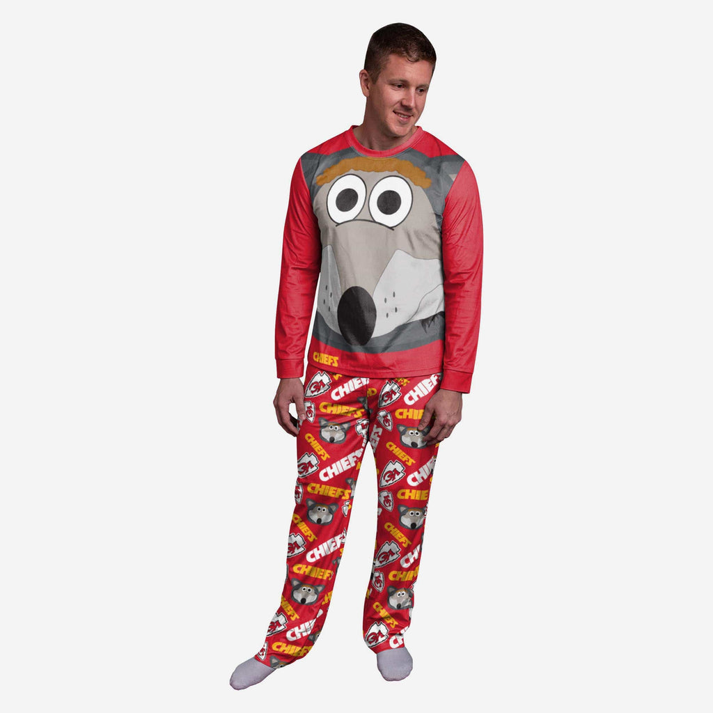 KC Wolf Kansas City Chiefs Mascot Pajamas FOCO S - FOCO.com