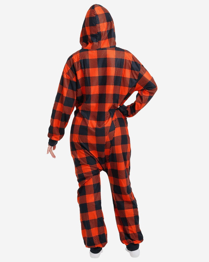 Chicago Bears Plaid One Piece Pajamas FOCO - FOCO.com