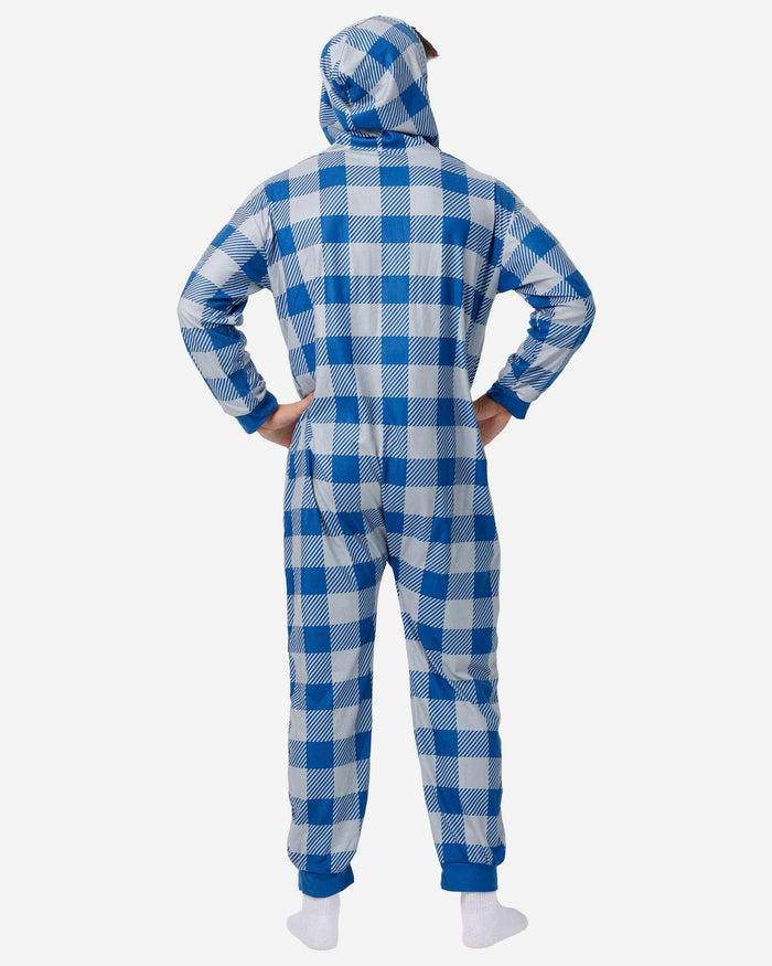 Indianapolis Colts Plaid One Piece Pajamas FOCO - FOCO.com