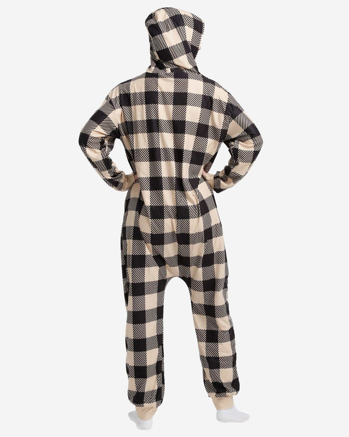 New Orleans Saints Plaid One Piece Pajamas FOCO - FOCO.com