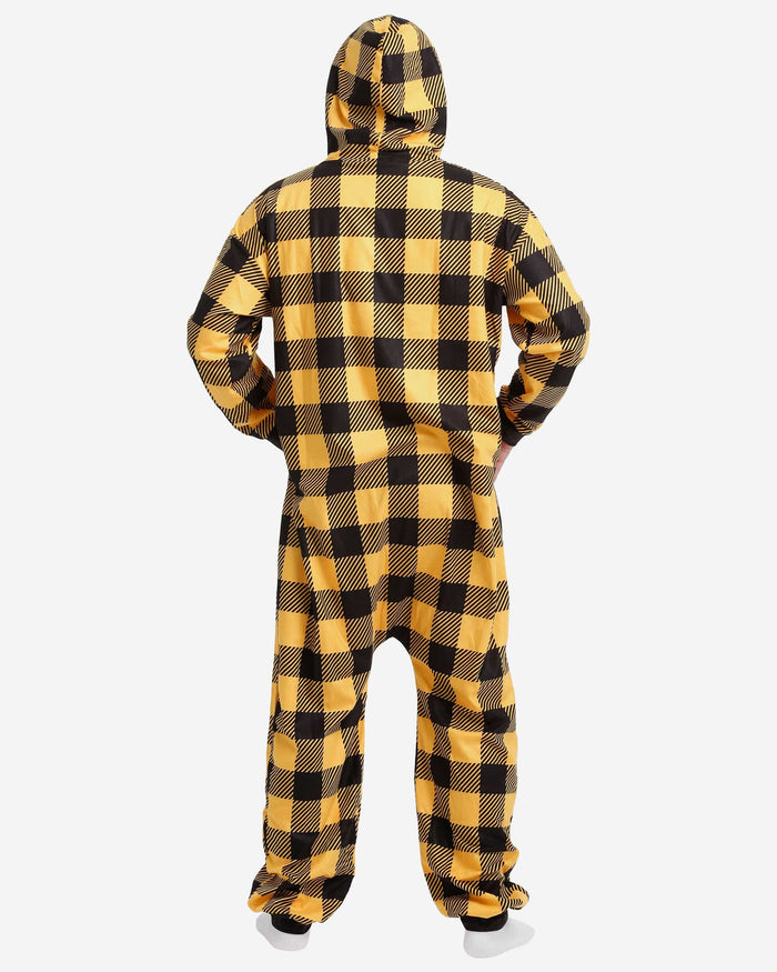 Pittsburgh Steelers Plaid One Piece Pajamas FOCO - FOCO.com