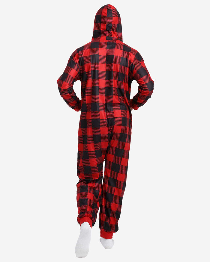 San Francisco 49ers Plaid One Piece Pajamas FOCO - FOCO.com