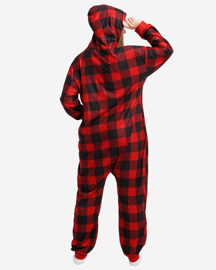 Tampa Bay Buccaneers Plaid One Piece Pajamas FOCO - FOCO.com