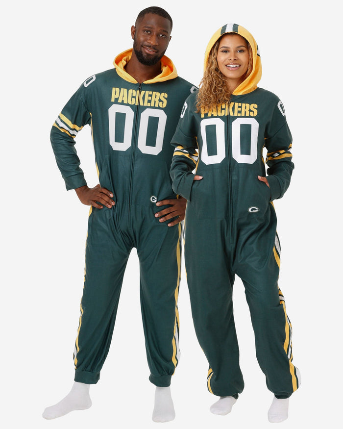 Green Bay Packers Gameday Ready One Piece Pajamas FOCO S - FOCO.com