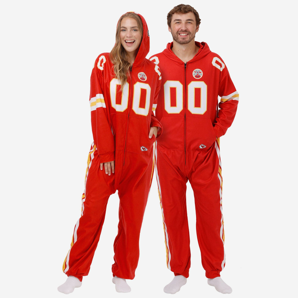 Kansas City Chiefs Gameday Ready One Piece Pajamas FOCO S - FOCO.com