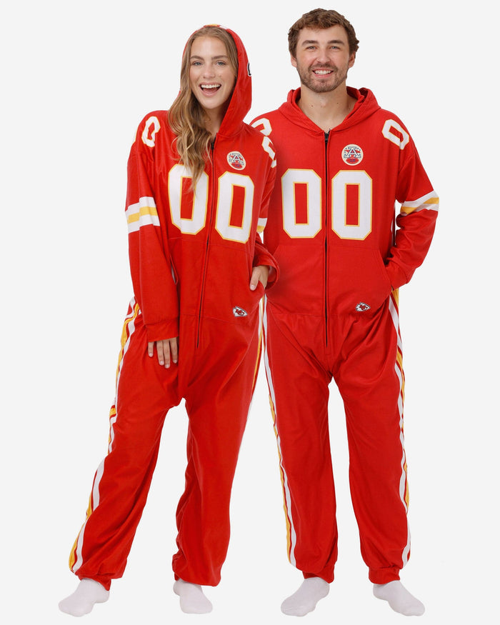 Kansas City Chiefs Gameday Ready One Piece Pajamas FOCO S - FOCO.com