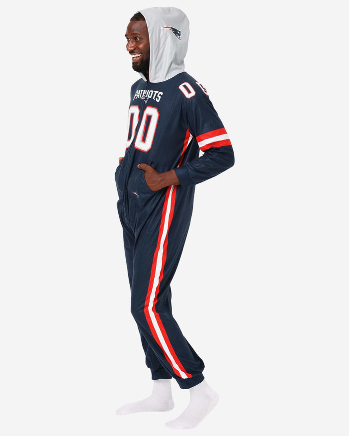 New England Patriots Gameday Ready One Piece Pajamas FOCO - FOCO.com