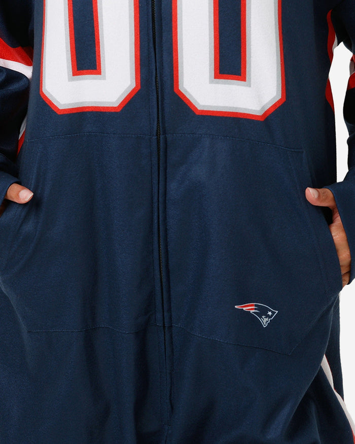 New England Patriots Gameday Ready One Piece Pajamas FOCO - FOCO.com