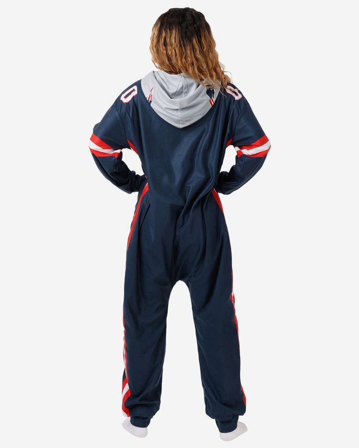 New England Patriots Gameday Ready One Piece Pajamas FOCO - FOCO.com