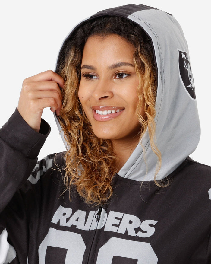 Las Vegas Raiders Gameday Ready One Piece Pajamas FOCO - FOCO.com