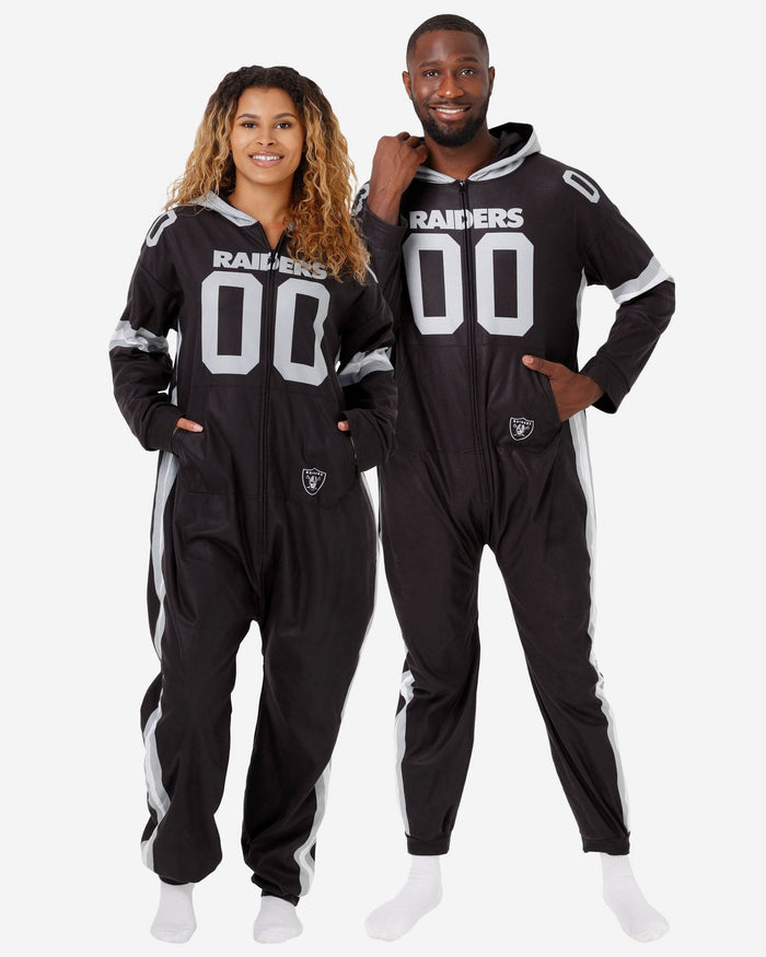 Las Vegas Raiders Gameday Ready One Piece Pajamas FOCO S - FOCO.com