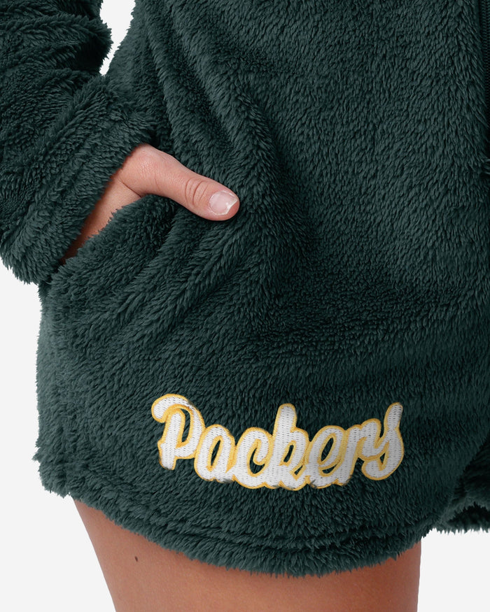 Green Bay Packers Womens Short Cozy One Piece Pajamas FOCO - FOCO.com