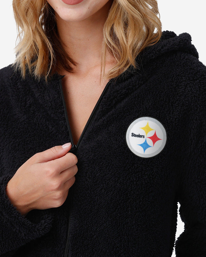 Pittsburgh Steelers Womens Short Cozy One Piece Pajamas FOCO - FOCO.com